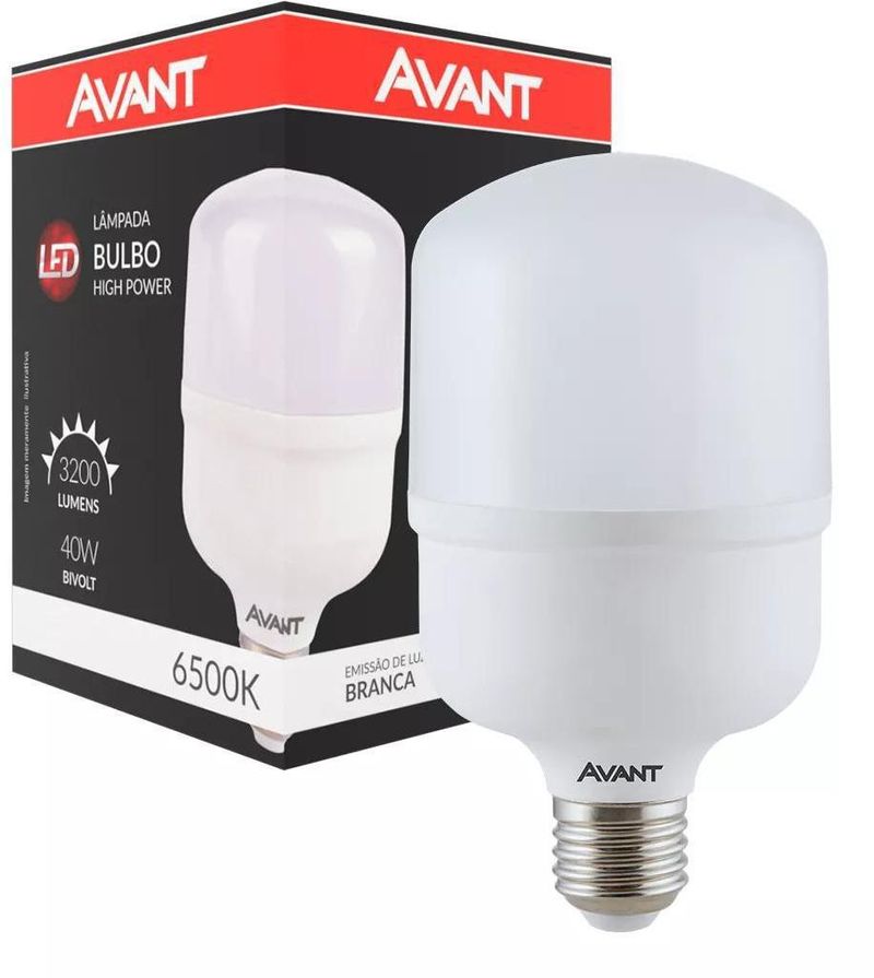 Lâmpada Led Avant 6500k 40W Bivolt