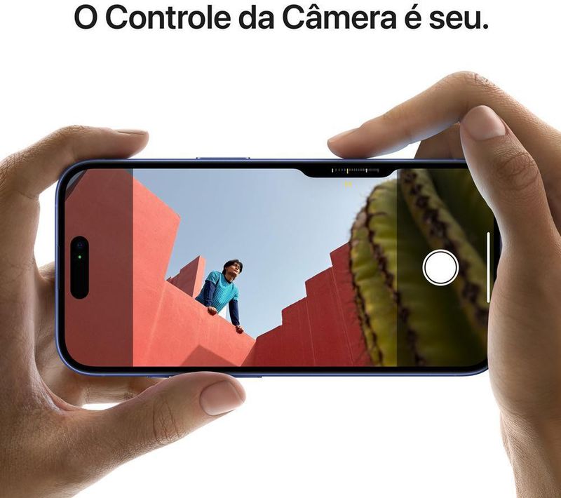 Apple Iphone 16 128GB 8GB RAM Câmera de Até 48MP Tela 6-1 Bateria3561mAh Branco