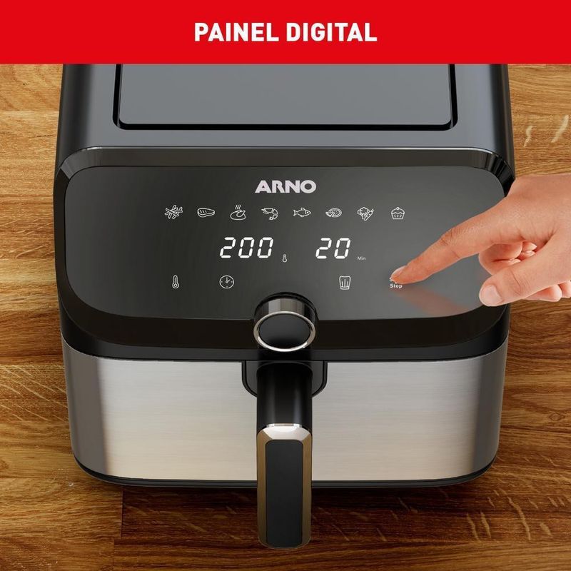 Fritadeira-Eletrica---Air-Fryer-Arno-Expert-Maxxi-75L-AFD7-Preto-220V