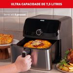 Fritadeira-Eletrica---Air-Fryer-Arno-Expert-Maxxi-75L-AFD7-Preto-220V