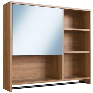 Armario Espelheira Suspenso 80cm 1 Porta P1042 PP Milani Store