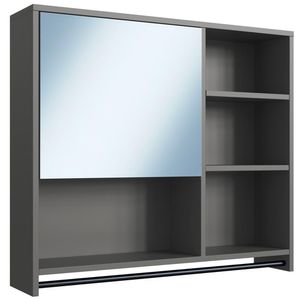 Armario Espelheira Suspenso 80cm 1 Porta P1042 PP Milani Store