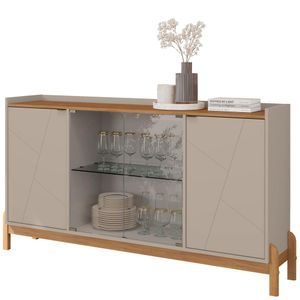 Balcao Buffet 50528 Porta De Vidro 168cm DCASA