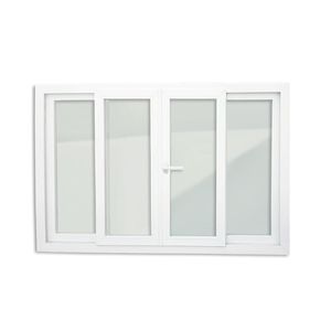 Janela PVC 4 Folhas com Cremona Redução Acústica - 100X240