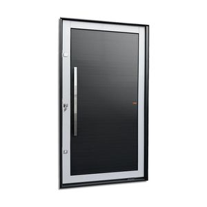 Porta Pivotante Lambril Vission Preto e Branco Esquerda - 240X130