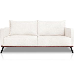 Sofa Aya 2 Lugares Para Sala De Estar 180cm Boucle Ezz