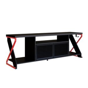 Rack Industrial 160cm Tv 60 com LED P1033 PP Milani Store