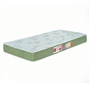 Colchão Solteiro Sleep Max Espuma D33 88x188x25cm Branco/Verde - Castor