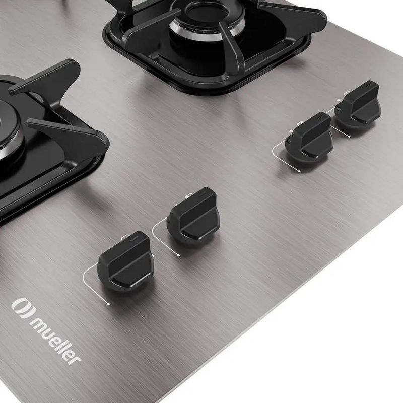 Fogao-Cooktop-Mueller-4-Bocas-Com-Queimador-Ultra-Chama-Bivolt-CinzaMCG4BK