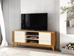 Rack Para TV até 75 Polegadas 2 Portas 180cm EDN Legacy 778188Cedro/Off White