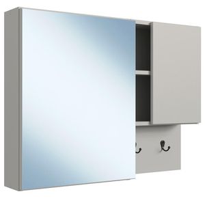 Armario Para Banheiro Com Espelho 02 Portas 80cm PRODDY