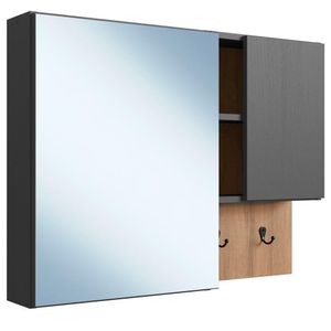 Armario Para Banheiro Com Espelho 02 Portas 80cm PRODDY