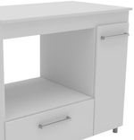 Balcão Para Cooktop 90cm 2 Portas 1 Prateleira Unibelle Móveis 1259Branco