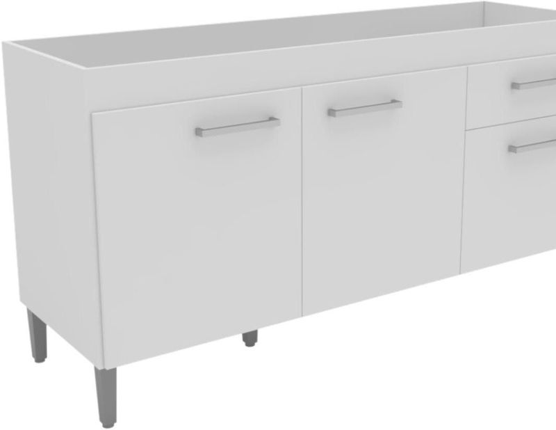 Balcao-de-Pia-160cm-3-Portas-1-Gaveta-1-Prateleira-Unibelle-Moveis-1060Branco