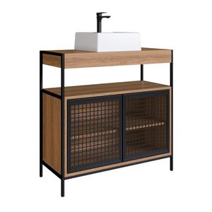 Kit Gabinete e Cuba Para Banheiro P1038C PP Milani Store
