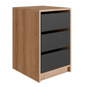 Gaveteiro Para Escritorio 36 cm 3 Gavetas P1045 PP Milani Store