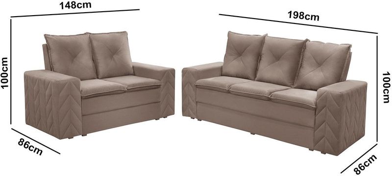 Conjunto-de-Sofa-2-e-3-Lugares-Fixo-Requinte-Alemanha-1278-Suede-Castor