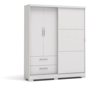 Guarda-Roupa / Roupeiro 3 Portas 2 Gavetas Kappesberg C533-BR Branco 180x218x50cm