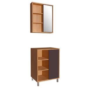 Gabinete 1 Porta Correr 60 cm Espelheira CJ7250 FAEM