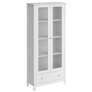 Cristaleira 2 Portas Vidro 1 Gaveta 180x80 cm E954 Dtall