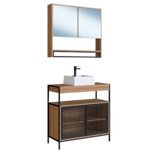 Conjunto para Banheiro 3 Peças com Cuba P103841C PP Milani Store