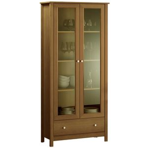 Cristaleira 2 Portas Vidro 1 Gaveta 180x80 cm E954 Dtall