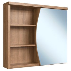 Armário Espelheira Com Porta e Nicho 70 cm ES9680 FAEM