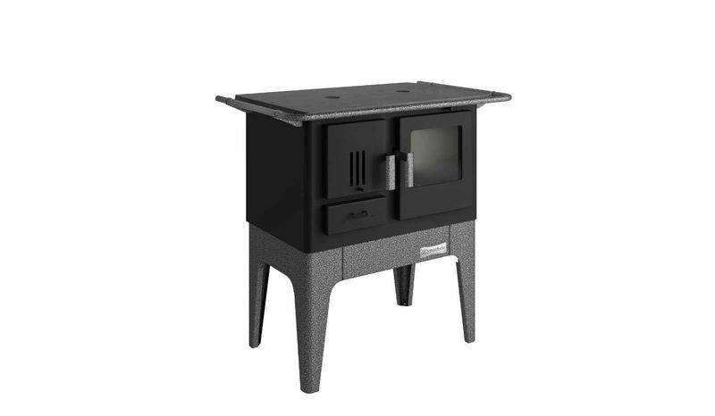 Fogão a Lenha Metavila Com Tampo de Ferro Fundido Capadócia DireitoGrafite V740F-ns_206535_1