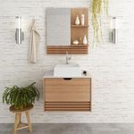 Espelheira-Suspensa-Para-Banheiro-Tecno-Mobili-BN3614-Amendoa-Marmore-Branco