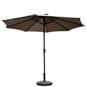 Ombrelone Central Bali Rivatti 270 Cm Em Alumínio Com Base Hdpe E Capa Em Poliéster Fendi