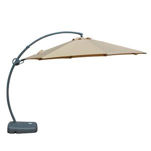 Ombrelone Lateral Barbados Rivatti 350 Cm Em Alumínio Com Base Capa Em Poliéster Fendi