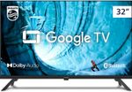Smart TV / Televisor Philips 32 32PHG6909/78 HD Com Google TV Comandode Voz e Google Assistente