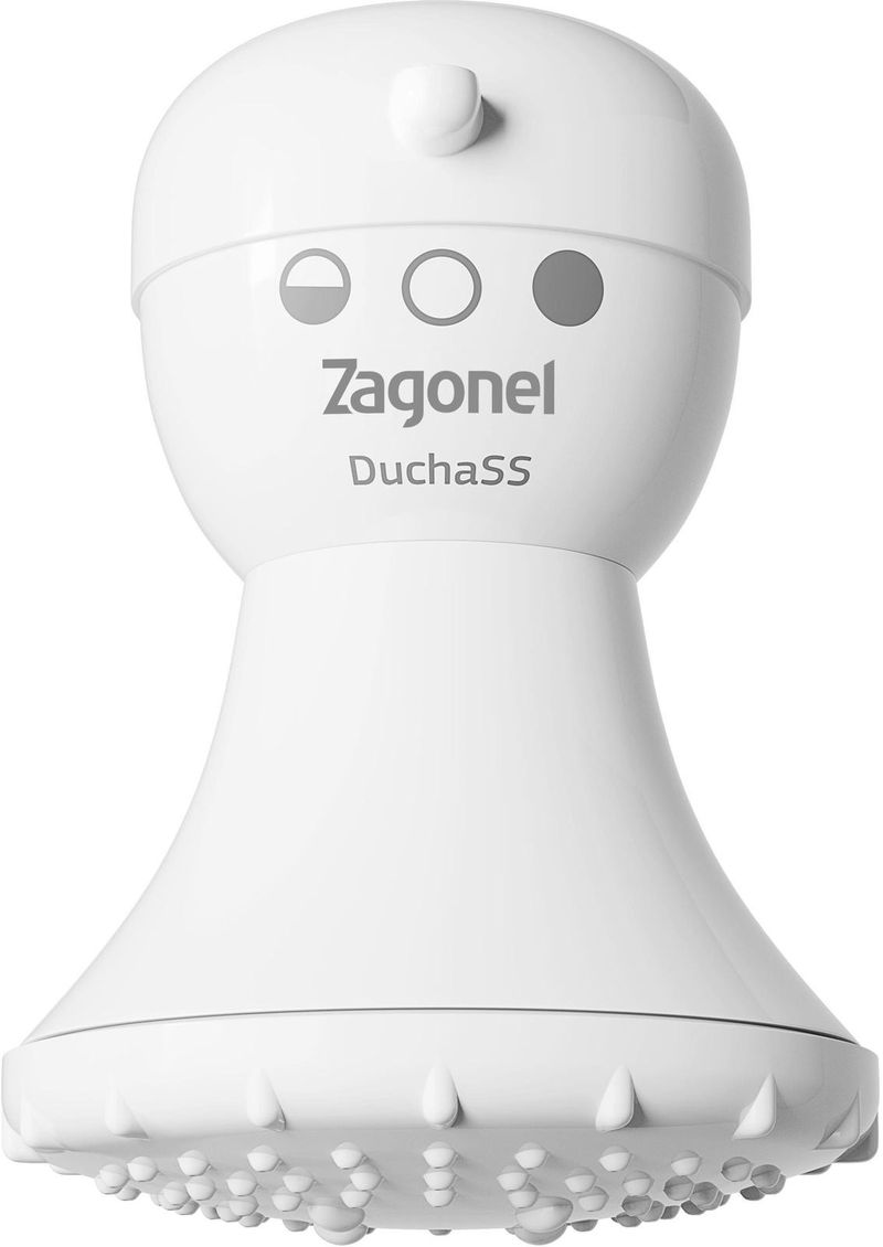 Chuveiro Elétrico Zagonel SS 3 Temperaturas Branco 5200W 220V