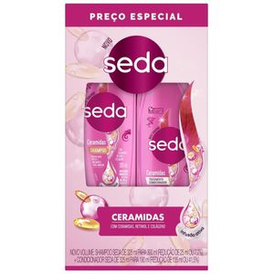 Kit Shampoo 300ml + Condicionador 190ml Seda Ceramidas Com Retinol e Colágeno