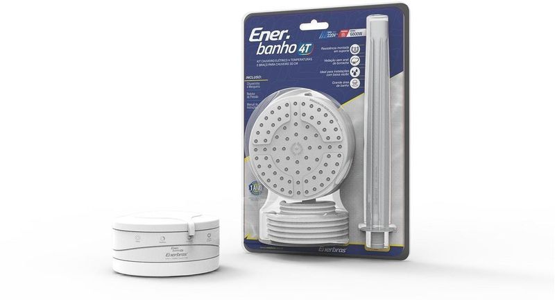 Chuveiro-Enerbanho-4T-Com-Braco-Enerbras-6800W-220V-Branco