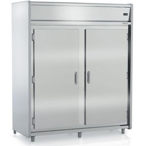 Mini Câmara Refrigerada 2 Portas Com Prateleira Gmcr2100ps Gelopar Mini Câmara 2111 Litros Inox 220v