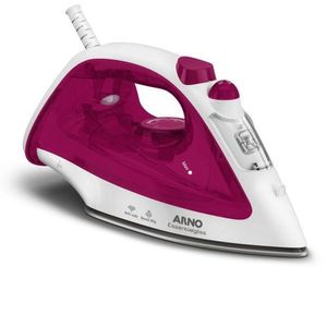 Ferro A Vapor Arno Essentialgliss Com Base Antiaderente FMQ 220V Rosa
