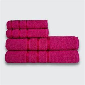 Jogo De Toalha 4 Peças Verona Luxo Beka 100% Algodão Rosa