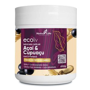 Máscara Capilar Ecoliv Açai E Cupuaçu - Natulife 490gr