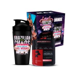 Promopack Max Em Las Vegas (hórus 300g + Coqueteleira Personalizada) - Sabor: Pink Lemonade