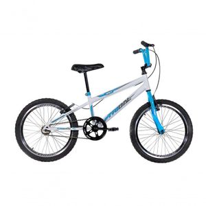 Bicicleta Infantil Aro 20 Bmx Carbon Steel Tridal Bike - Branco/azul Céu