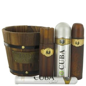 Perf.colônia Masc.cuba Gold Fragluxe Cx.pres.100ml Edt + 35ml Edt + 200ml Des. + 100ml Pós Barba