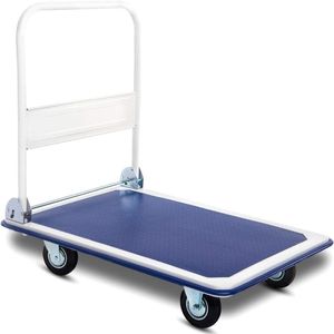 Carrinho Carga Plataforma 150kg 4 Rodas Multiuso Base De Ferro Reforcada Armazem Logistica Dobravel Transporte Caixas Pr
