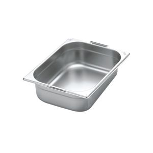 Cuba Tramontina 1/2 Em Aço Inox Com Alças Moveis Profundidade 100 Mm - Aço 304