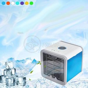 Ar Condicionado Portátil Arctic Air Cooler Umidificador Climatizador Luz Led 7 Cores Rgb