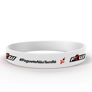 Pulseira De Silicone #foguetenãotemré Padrão Único
