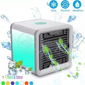 Mini Ar Condicionado Climatizador Humidificador Portátil Arctic Air Cooler 3 Velocidades