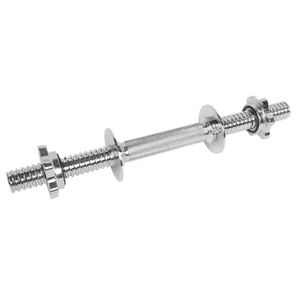 Barra Halter Para Anilha Lion Maciça Cromada 40cm Rosca Rápida