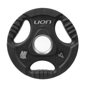 Anilha 4 Kg Musculação Em Aço E Borracha Vulcanizada Lion