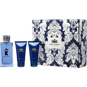 Perfume Masculino Dolce&gabbana K Edp Spray 100 Ml Pós-barba Balm 50 Gel Banho